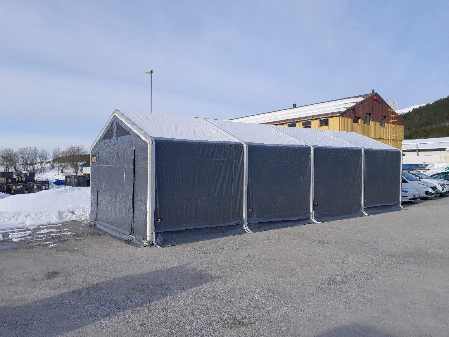 Arbeidstelt 5 m bredde – flere lengder