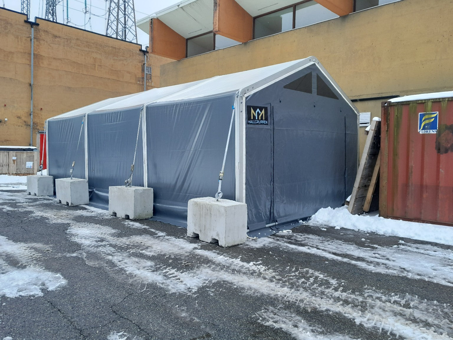 Arbeidstelt 5 m bredde – flere lengder