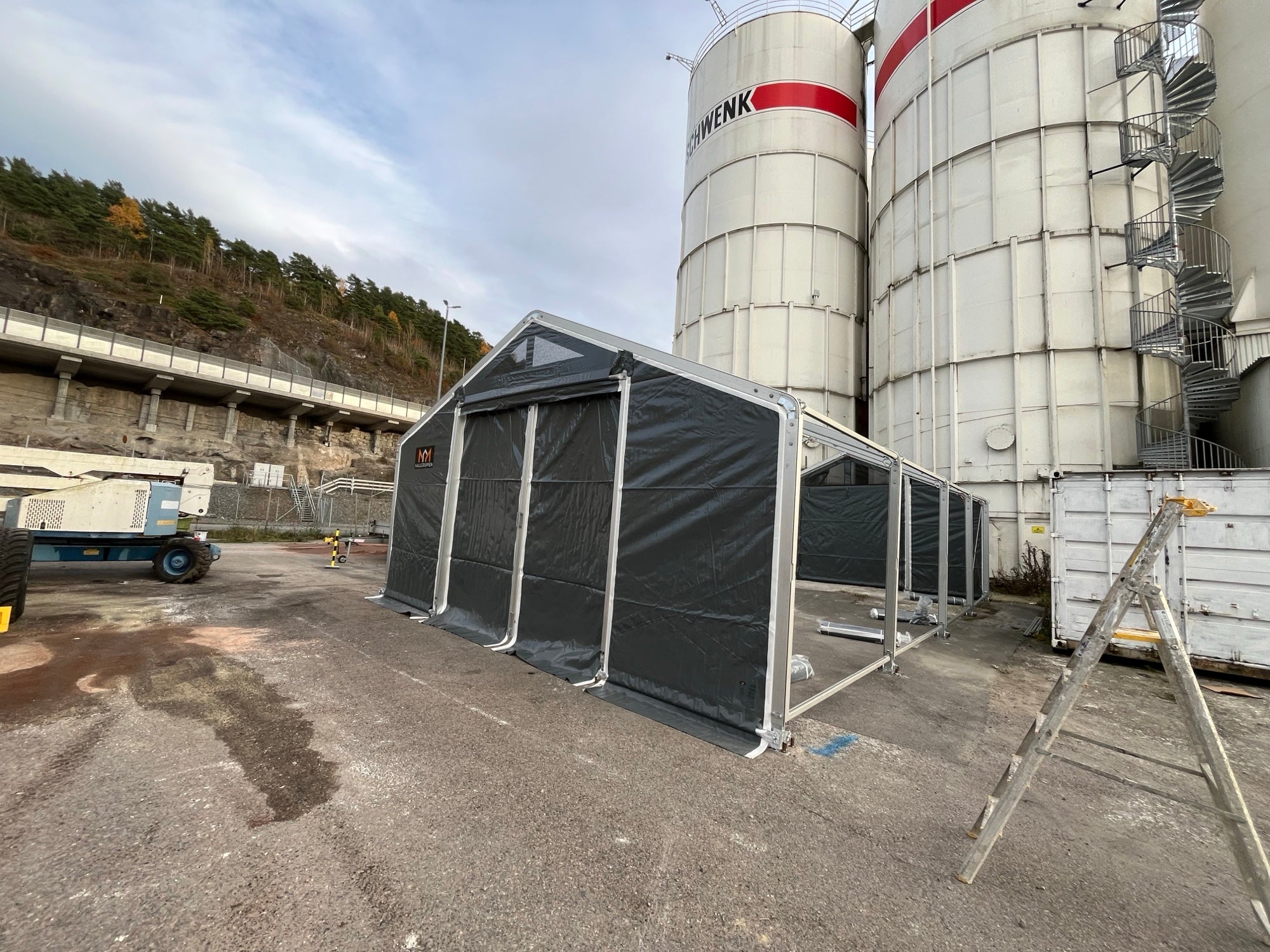 Arbeidstelt 7 m bredde – flere lengder