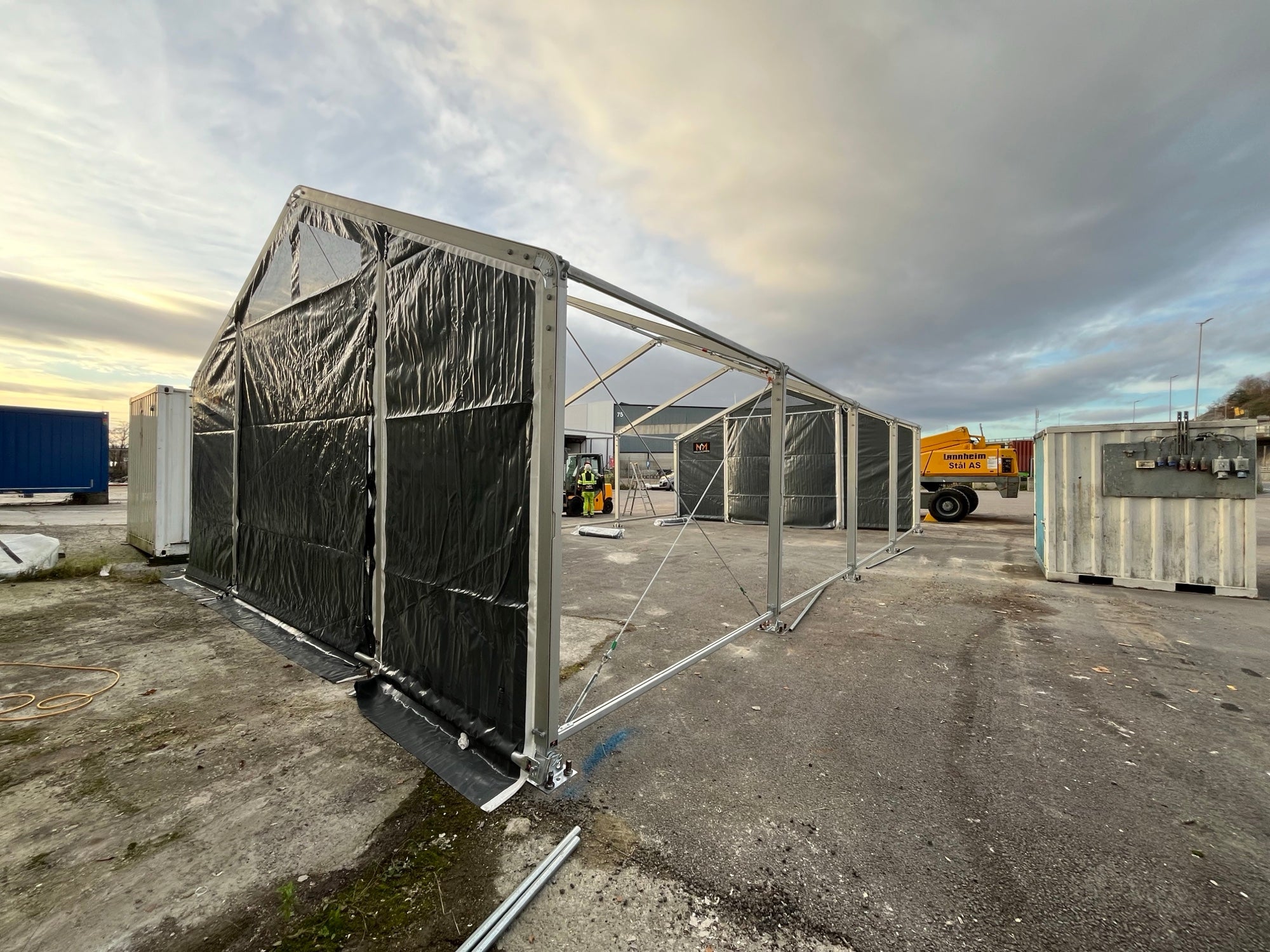 Arbeidstelt 7 m bredde – flere lengder