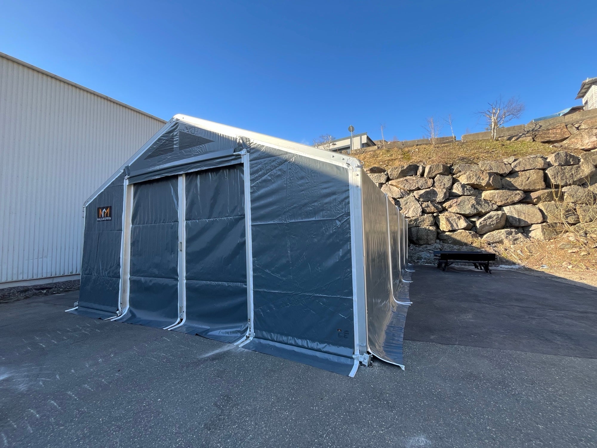 Arbeidstelt 7 m bredde – flere lengder