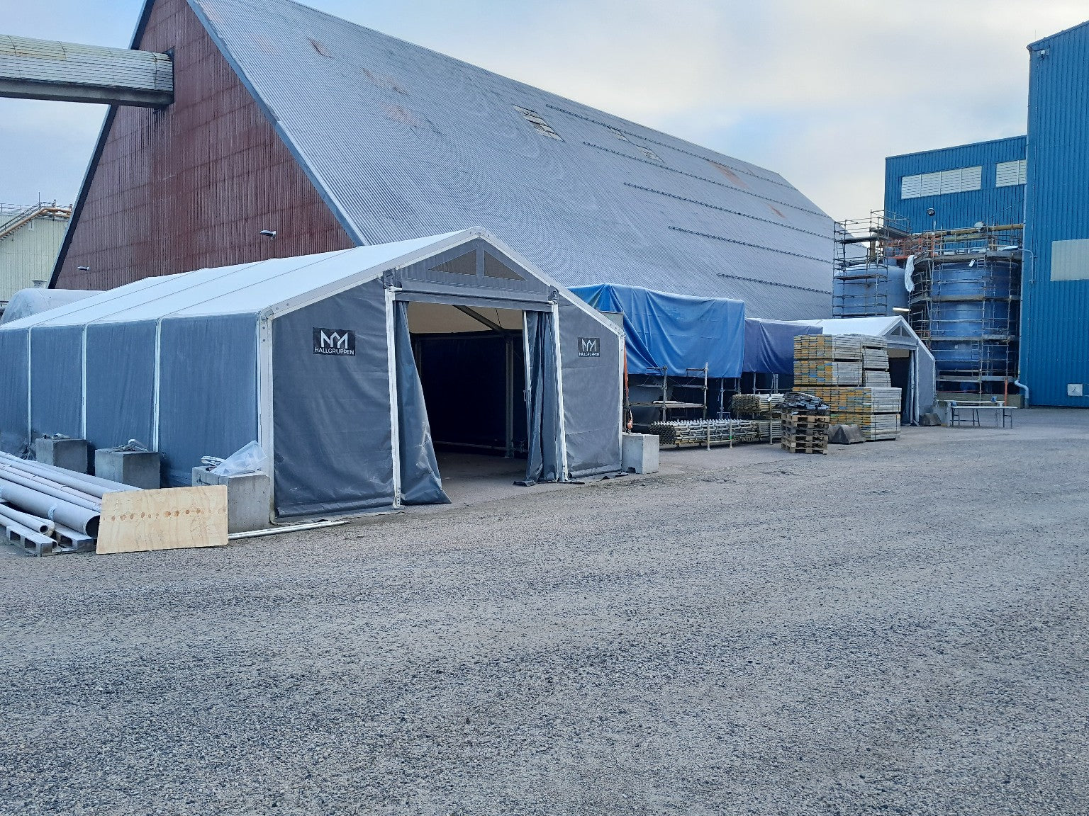 Arbeidstelt 7 m bredde – flere lengder
