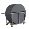 Planet tralle for runde bord
