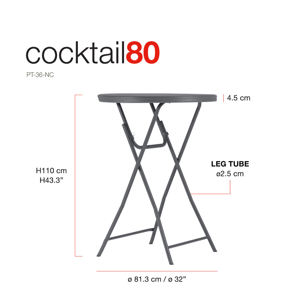 Coctailbord ø80 cm