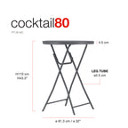 Coctailbord ø80 cm