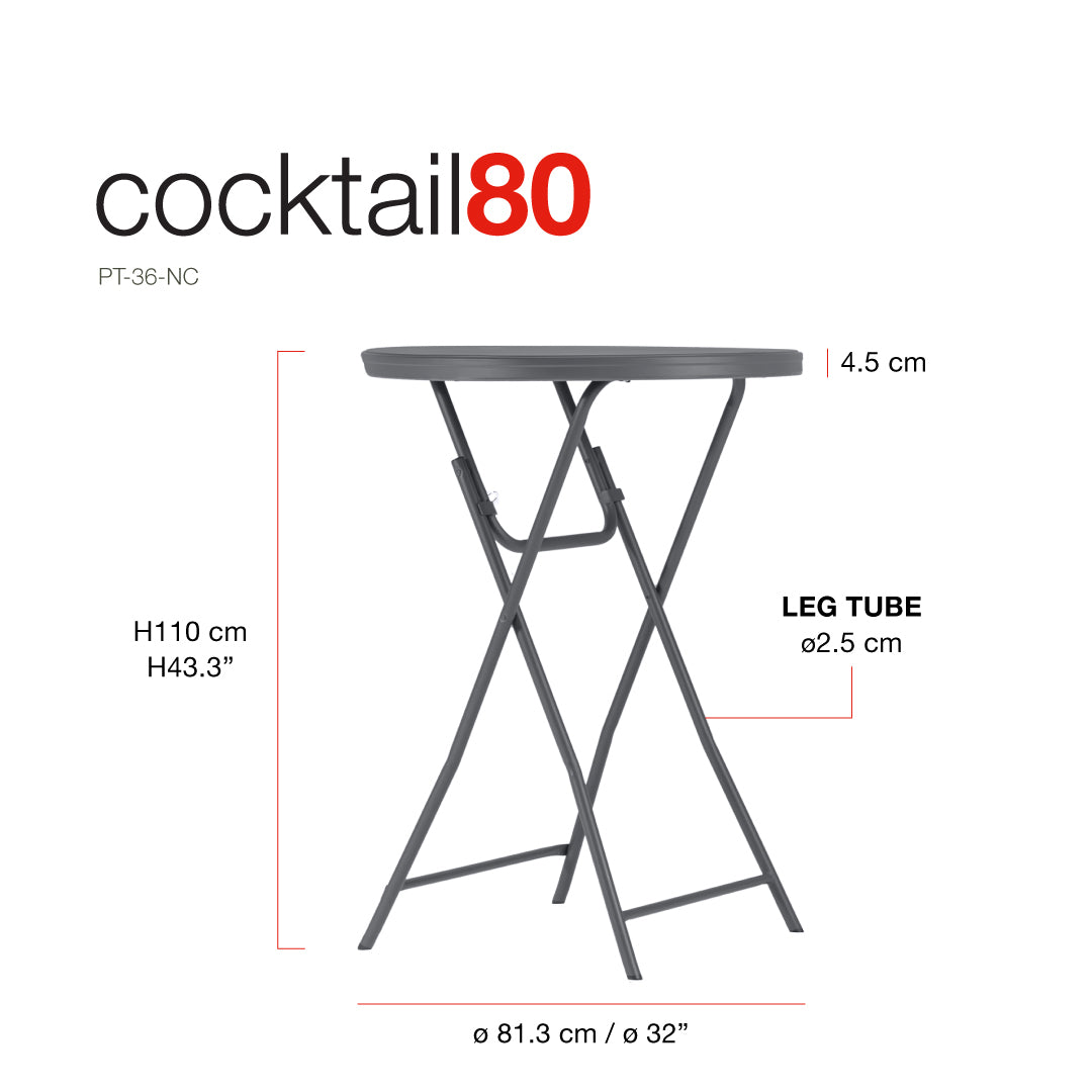 Coctailbord ø80 cm