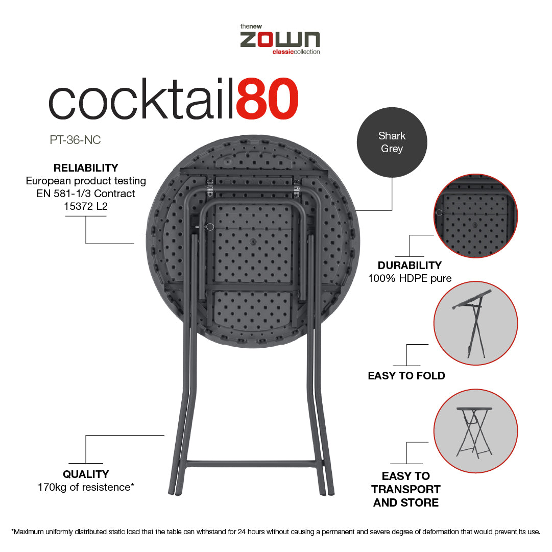 Coctailbord ø80 cm