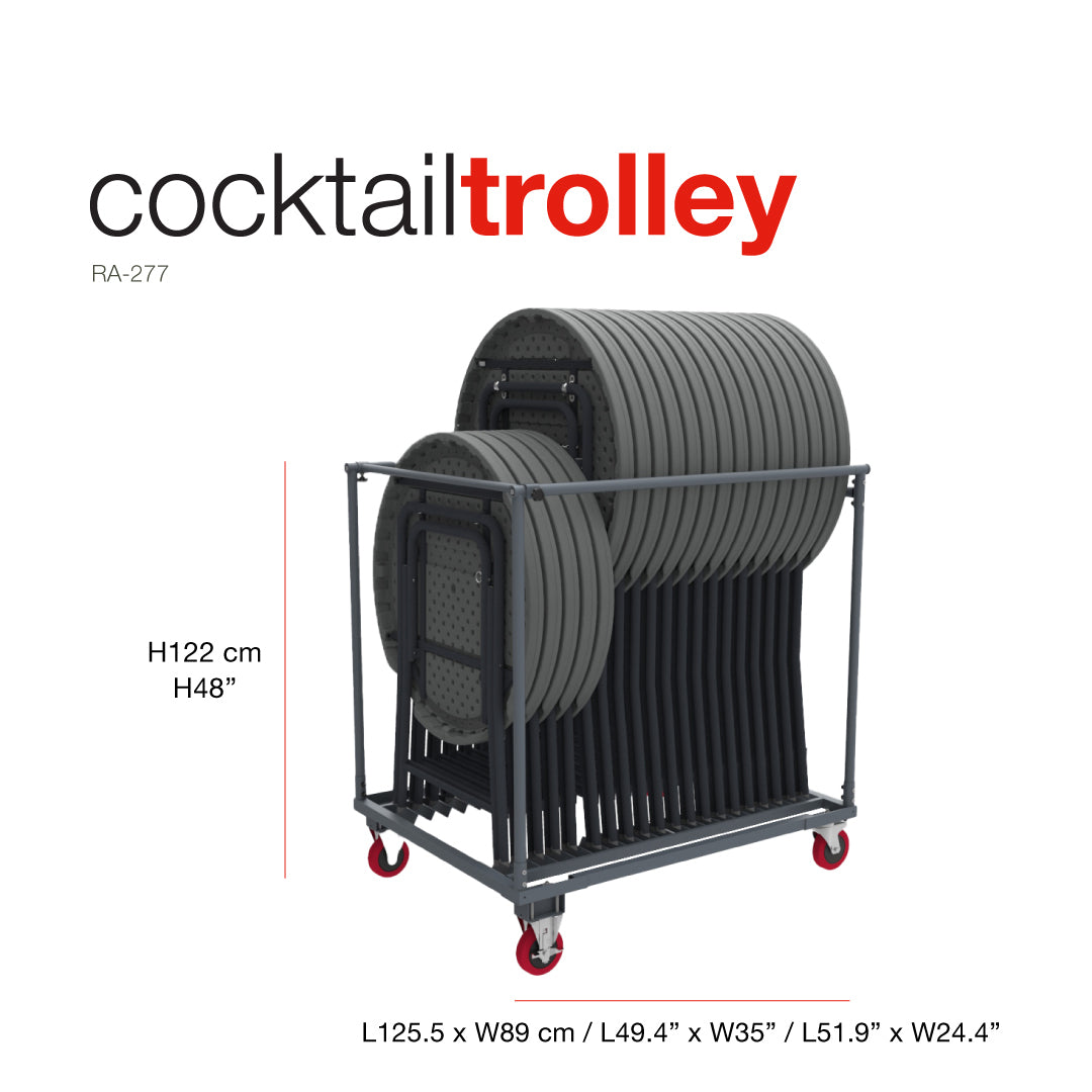Cocktail tralle for inntil 20 stk. bord Ø80
