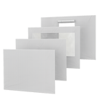 QuickUp veggsett Strong 3x6 m (3 vindu/2 tett/1 dør)