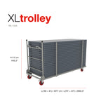 Tralle XL, for inntil 20 stk. bord