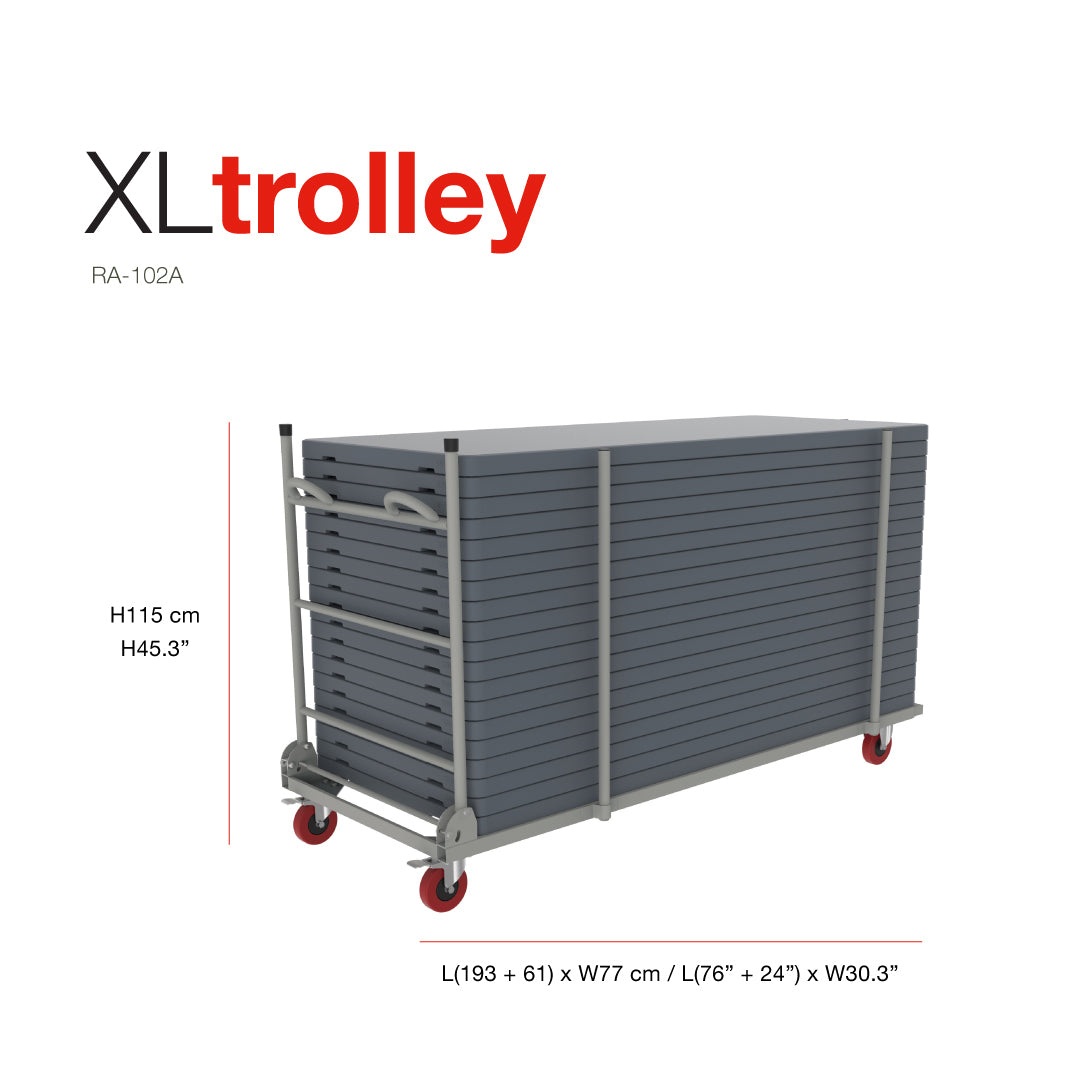Tralle XL, for inntil 20 stk. bord