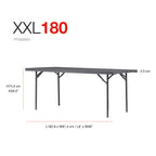 Sammenleggbart bord XXL180, bredde 91,4 cm