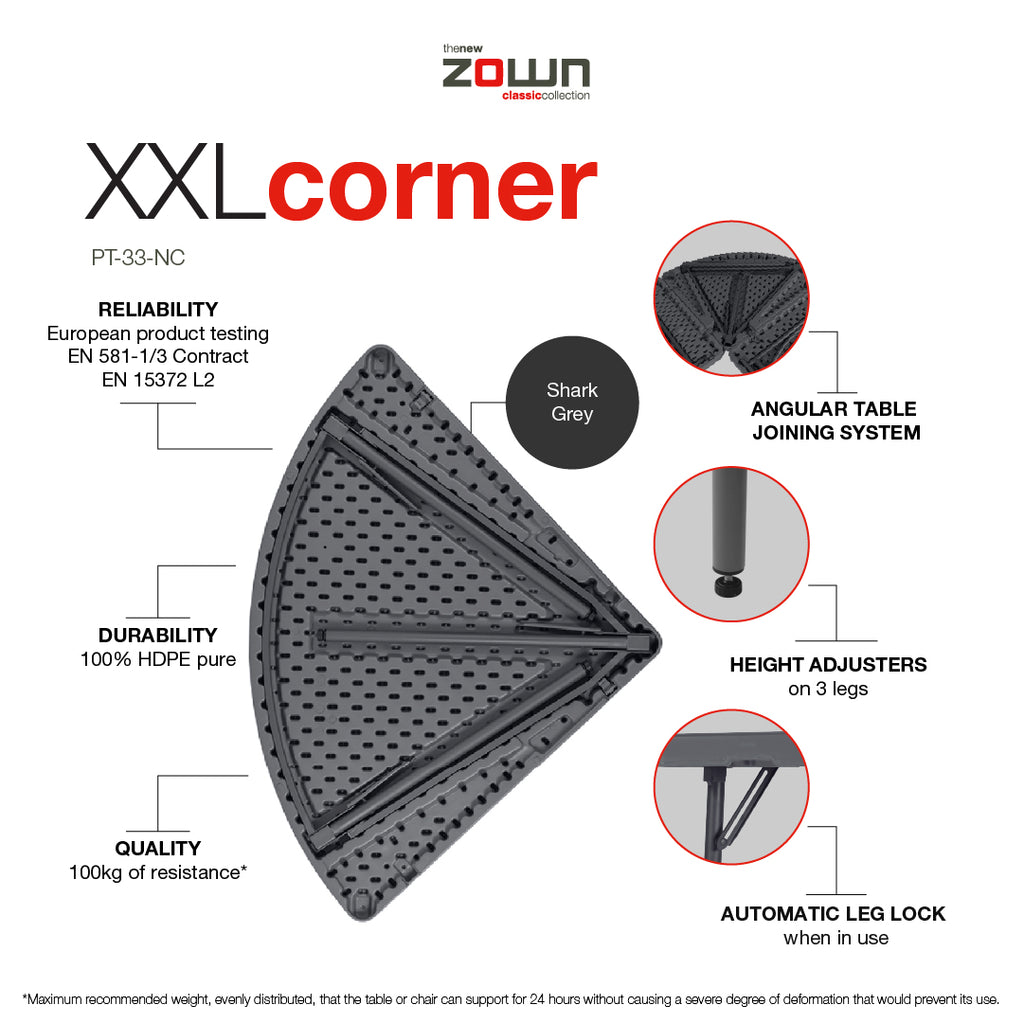 XXL hjørnebord