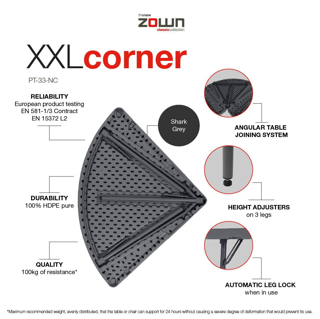 XXL hjørnebord